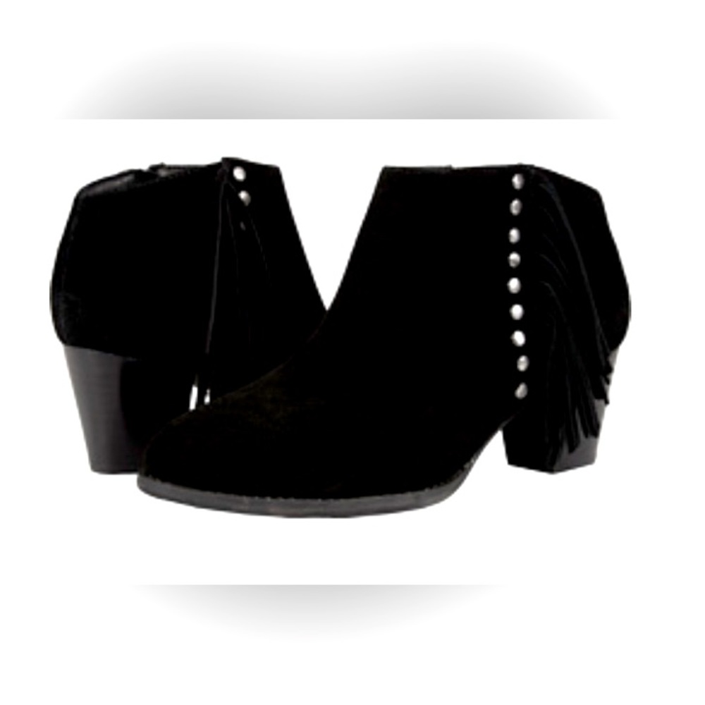 Vionic Upright Faros Fringe Boot Black - 6